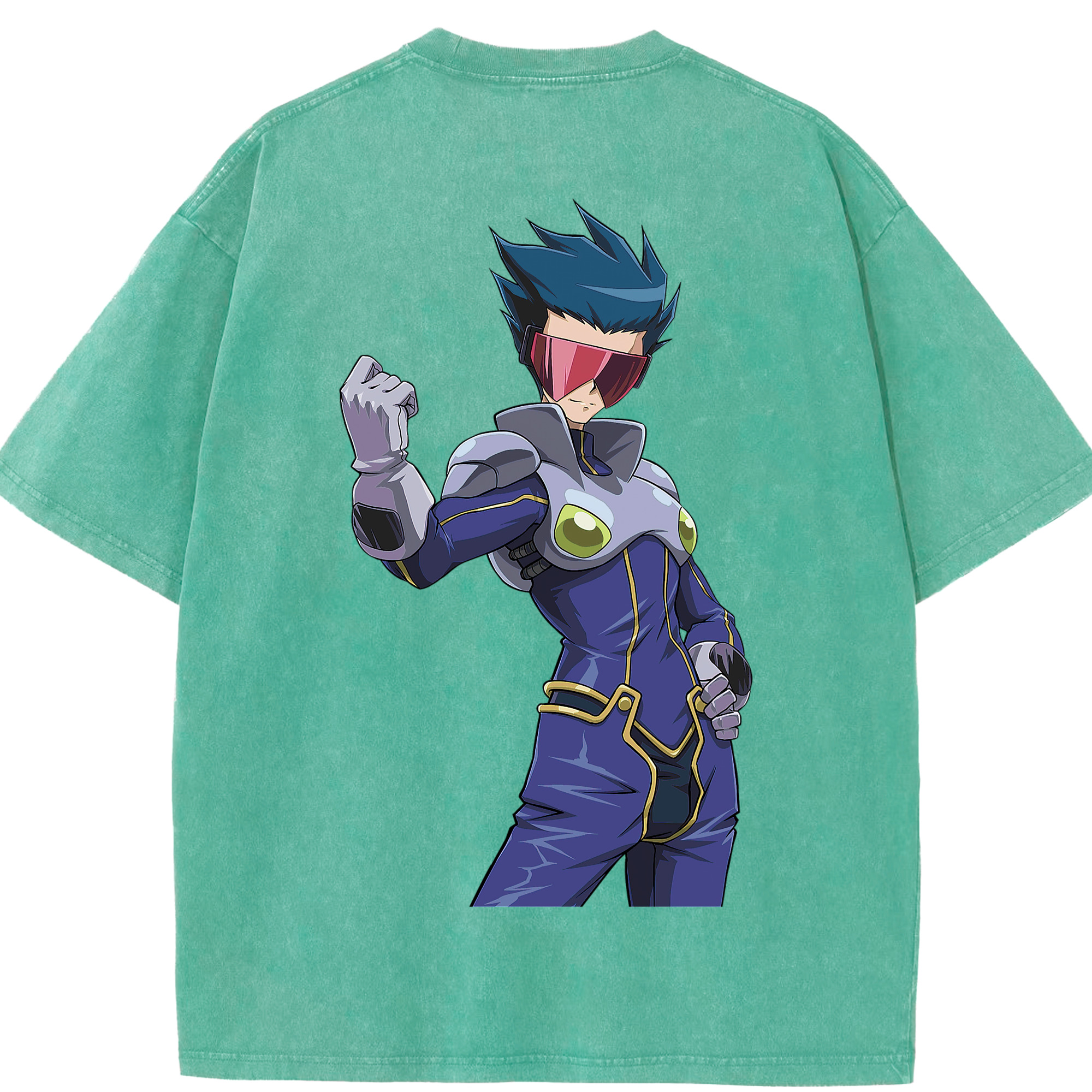 （画像用） 遊☆戯☆王 Yu-Gi-Oh! 綿100% ヴィンテージ風 半袖Tシャツ（背面プリント）